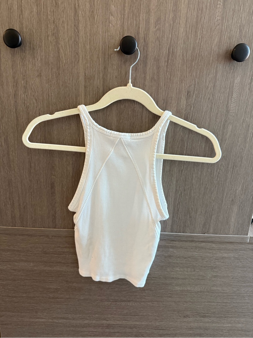 rag & bone White Essential Rib String Tank - Picture 5 of 9